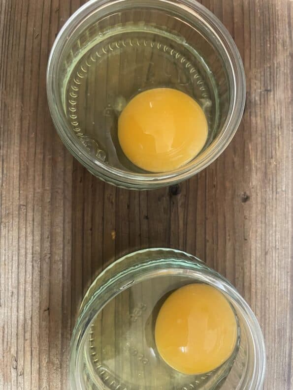 Eggs in individual ramekins