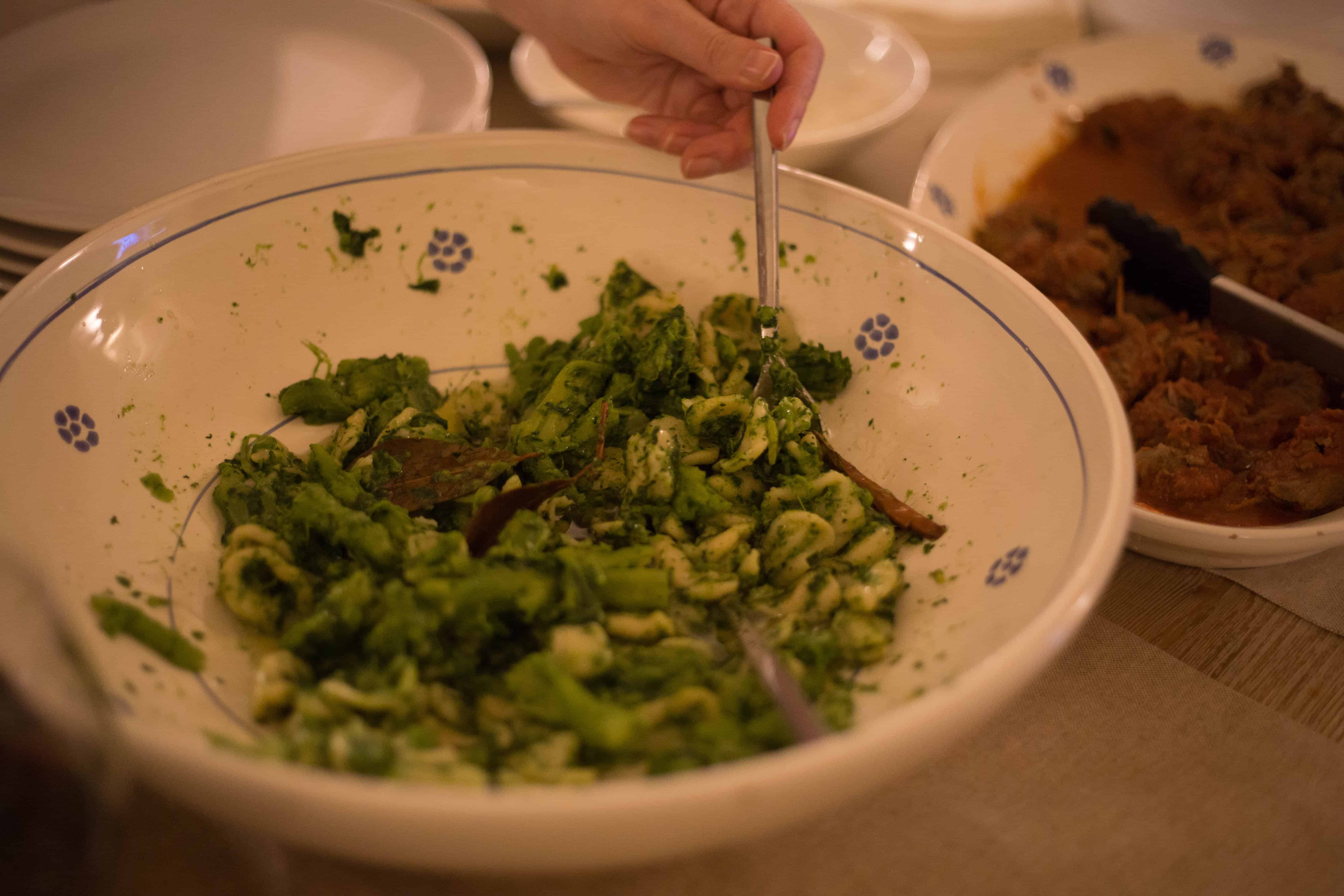 Broccoli pasta in bowl
