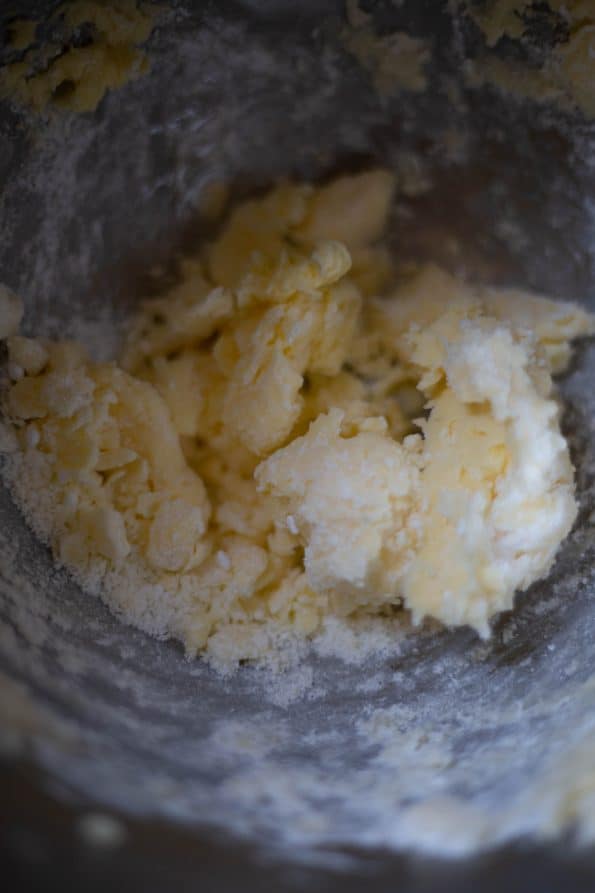 Flour and butter mix in bowl