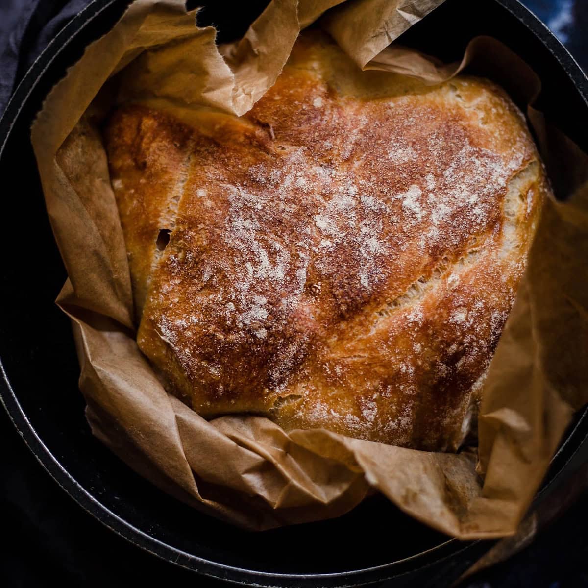 No knead bread in pot