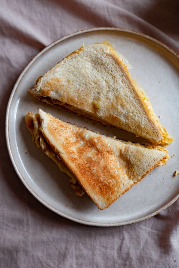 Masala Omelette sandwich
