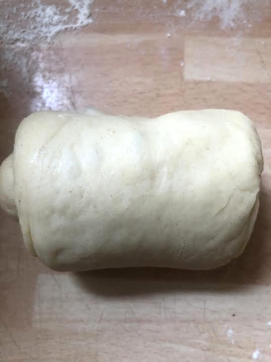 1 piece of dough rolled up