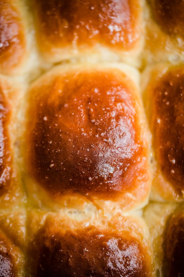 Close up of milk buns in tray