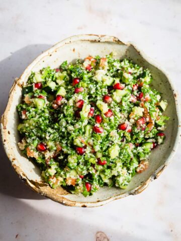 Taboule salad in a bowl
