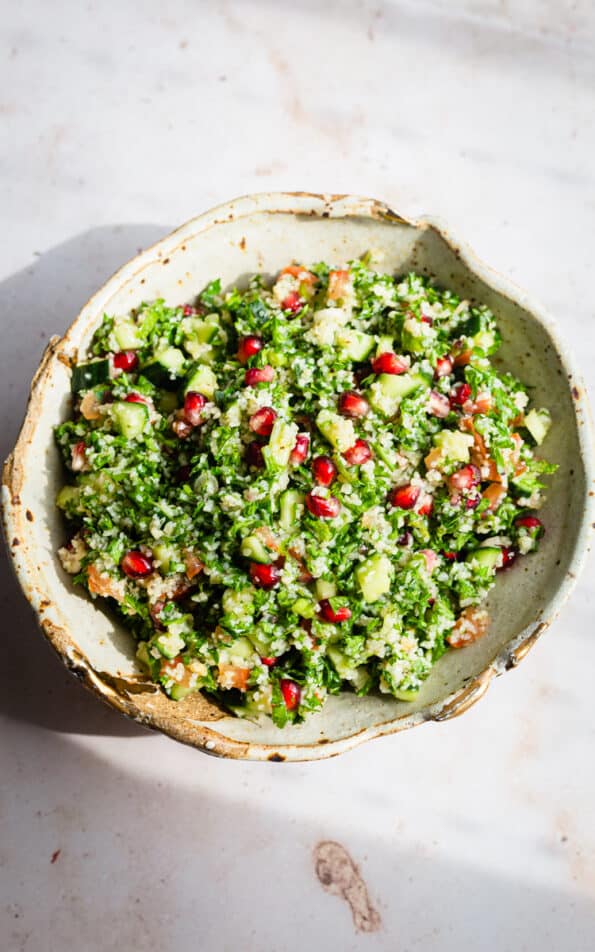 Taboule salad in a bowl