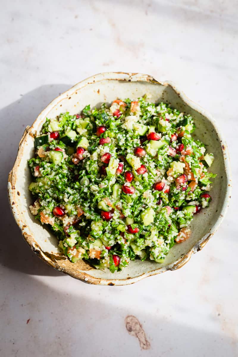 Taboule in bowl