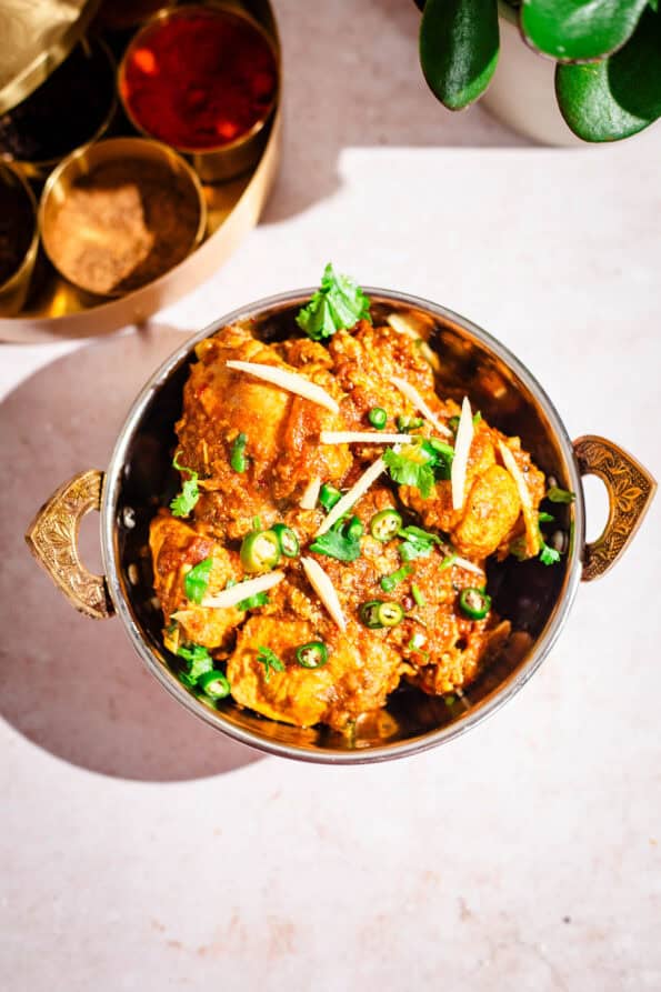 Chicken Karahi in wok