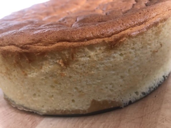 Cheesecake side view