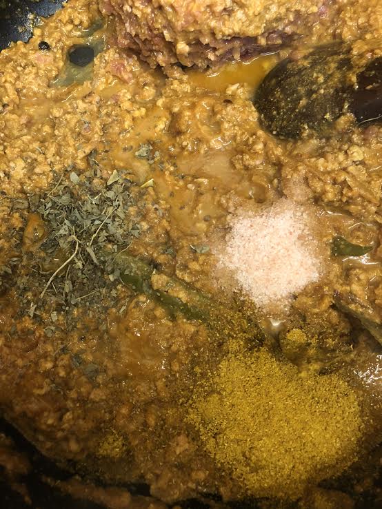 Salt, Garam Masala and Fenugreek added to pot