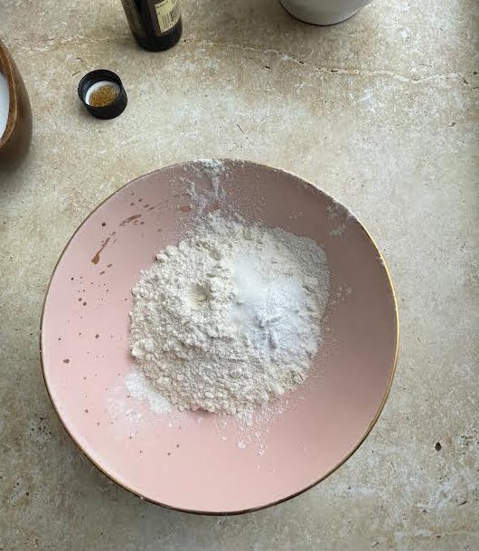 Flour, Baking Powder and Salt in bowl