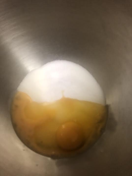 Eggs and Sugar in a bowl