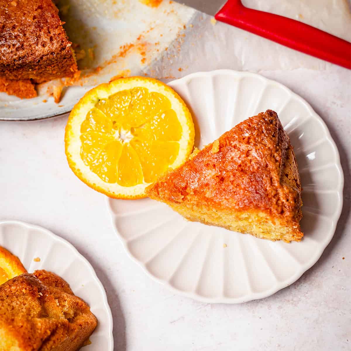 Orange Polenta Cake Orange Polenta Cake on plate