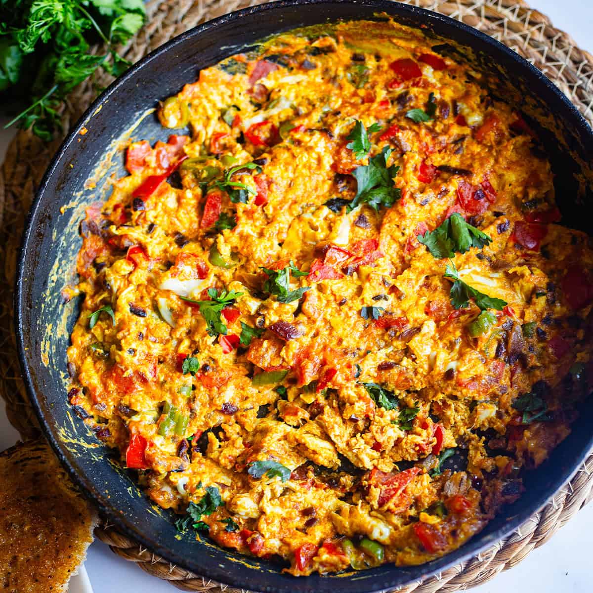 Bhurji in pan