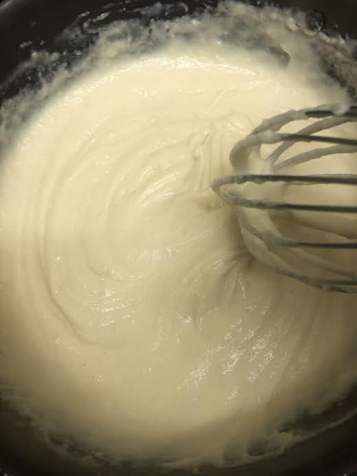 Thickened Flour & Milk Sauce in pot