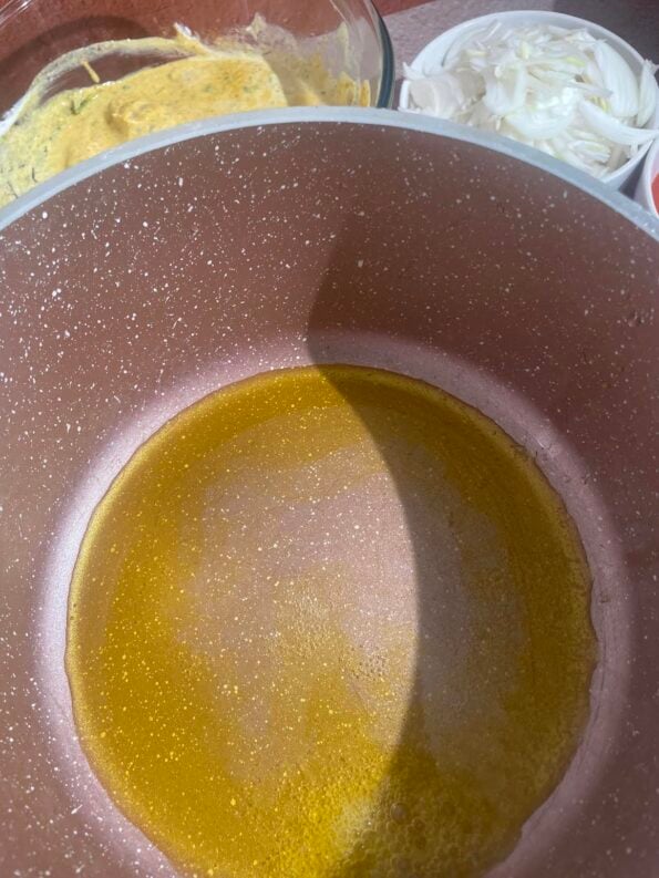 Oil and Ghee in pot