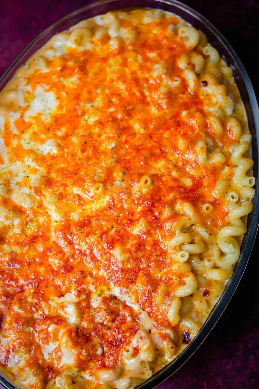 Mac and Cheese in dish