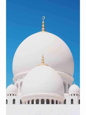 Mosque with 2 white domes