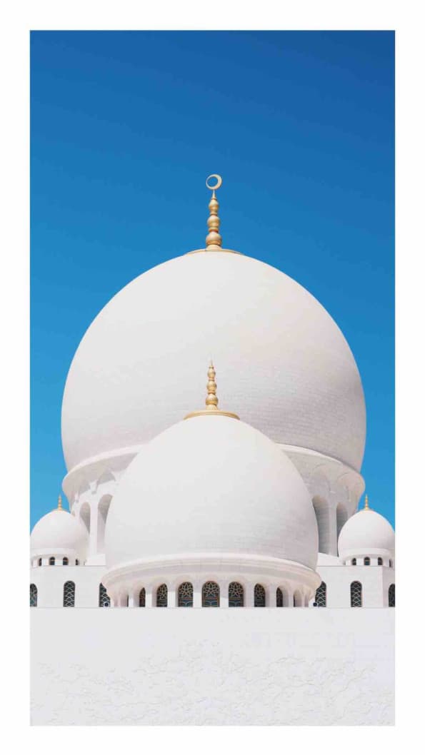 Mosque with 2 white domes