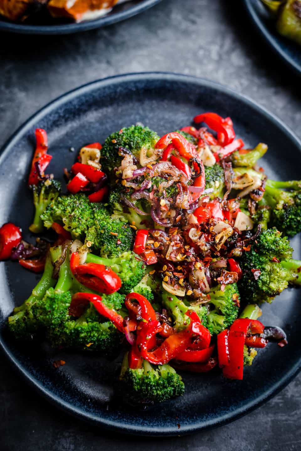 Ottolenghi Broccoli Salad in a plate 