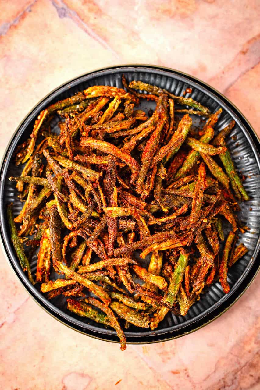 Okra Fries in plate