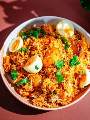 Chicken Biryani in dish