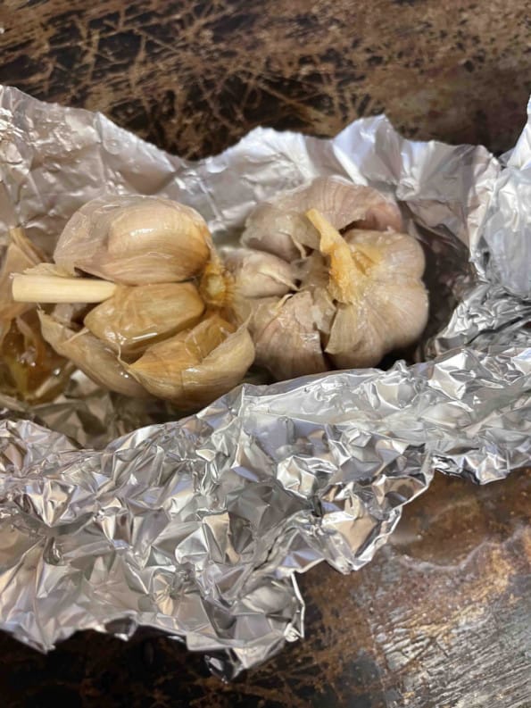 Roast Garlic in foil