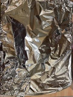 Foil on top of tin