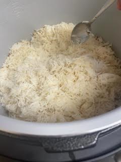 Fluffy rice in foodi