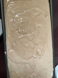 Nutella Ice Cream in loaf tin