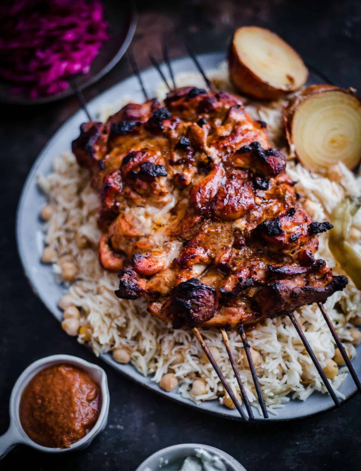 Chicken Doner on a bed of rice