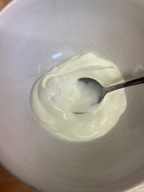 Yoghurt in bowl