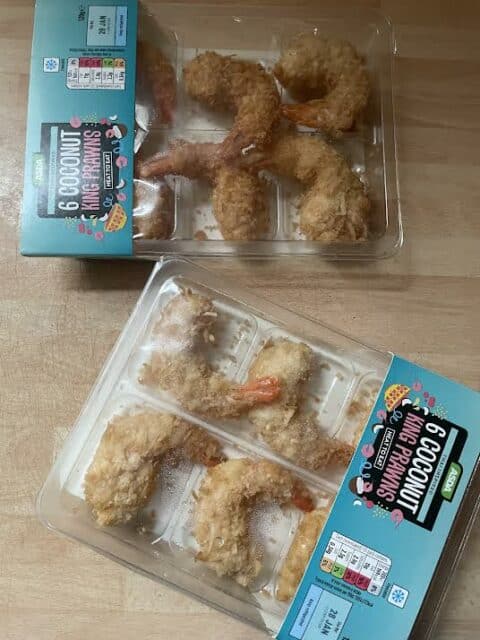 Coconut Prawns in packets