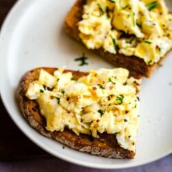 Scrambled Eggs with Chilli on toast