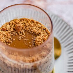 Biscoff Overnight Oats in cup