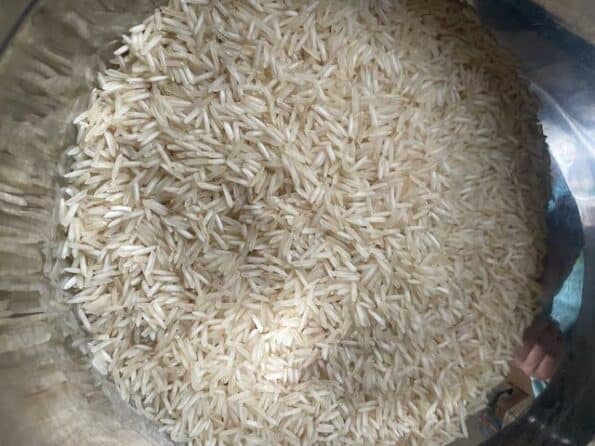 Basmati rice in bowl