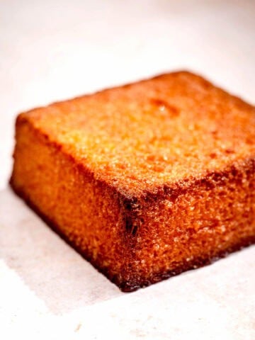 Honey butter toast on table