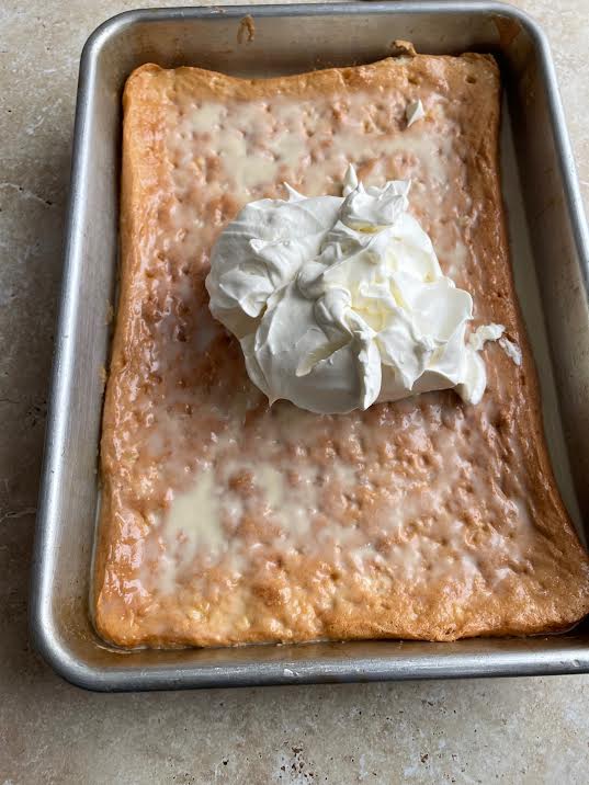 Cream on top of Cake