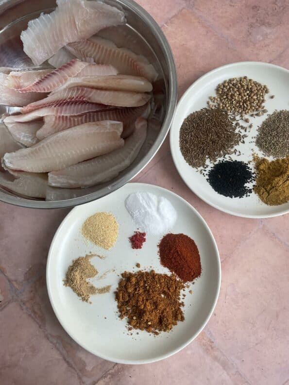 Ingredients for recipe on table
