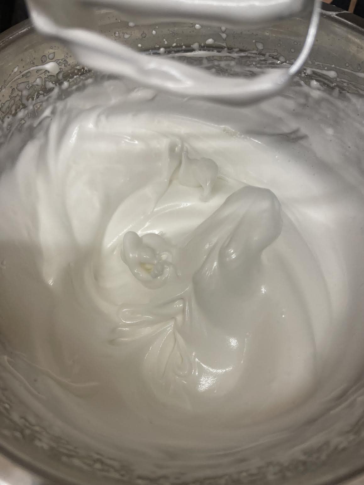 Whipped Whites in bowl