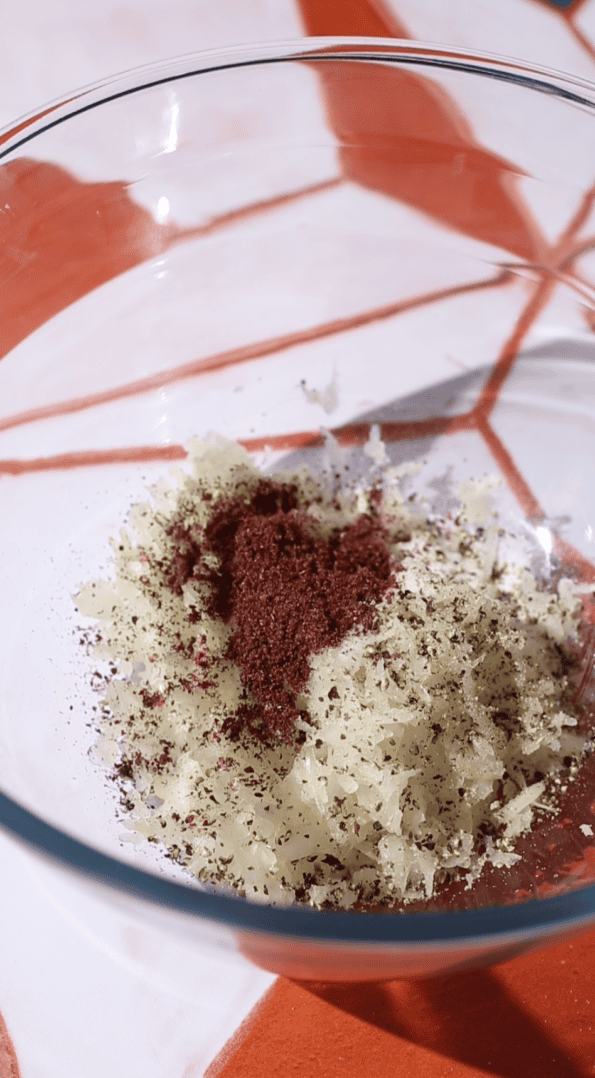 Onions and Spices in bowl