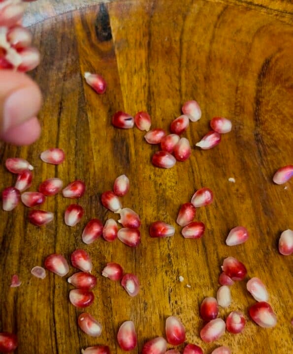 Pomegrante in bowl