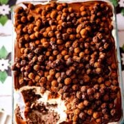 Lazy cat cake in dish