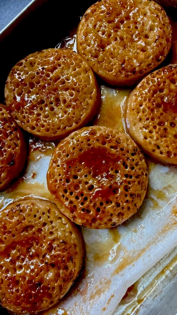 HOney Butter crumpets in tin