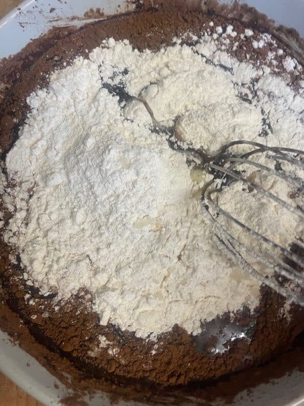 Flour added to dish