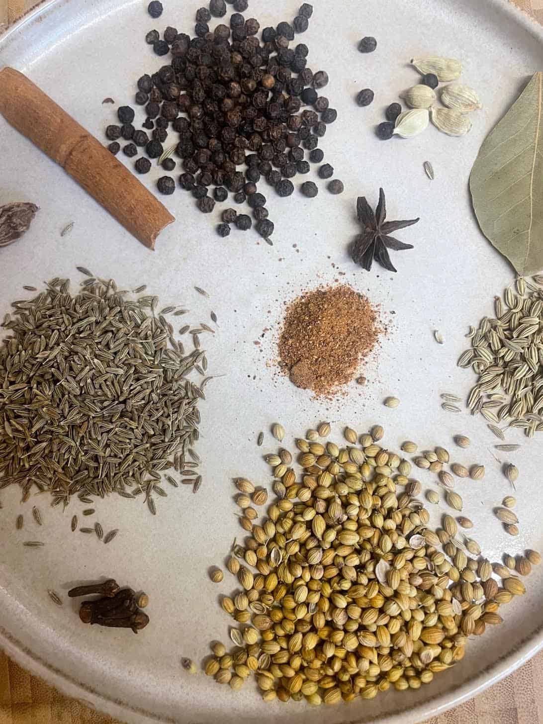 Authentic slow cooked Chicken Haleem Whole Spices in plate