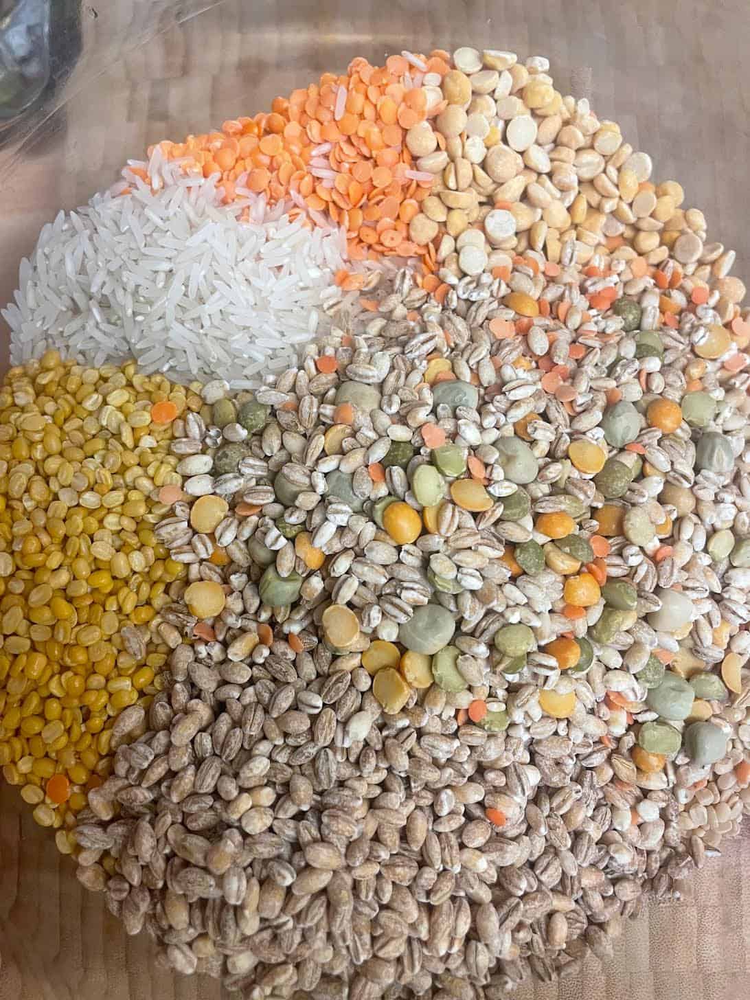 Authentic slow cooked Chicken Haleem Haleem grains on plate