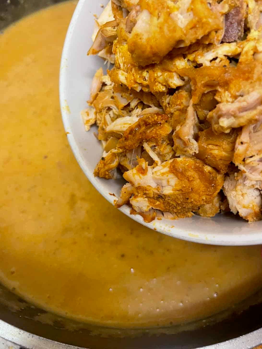 Chicken added to grains