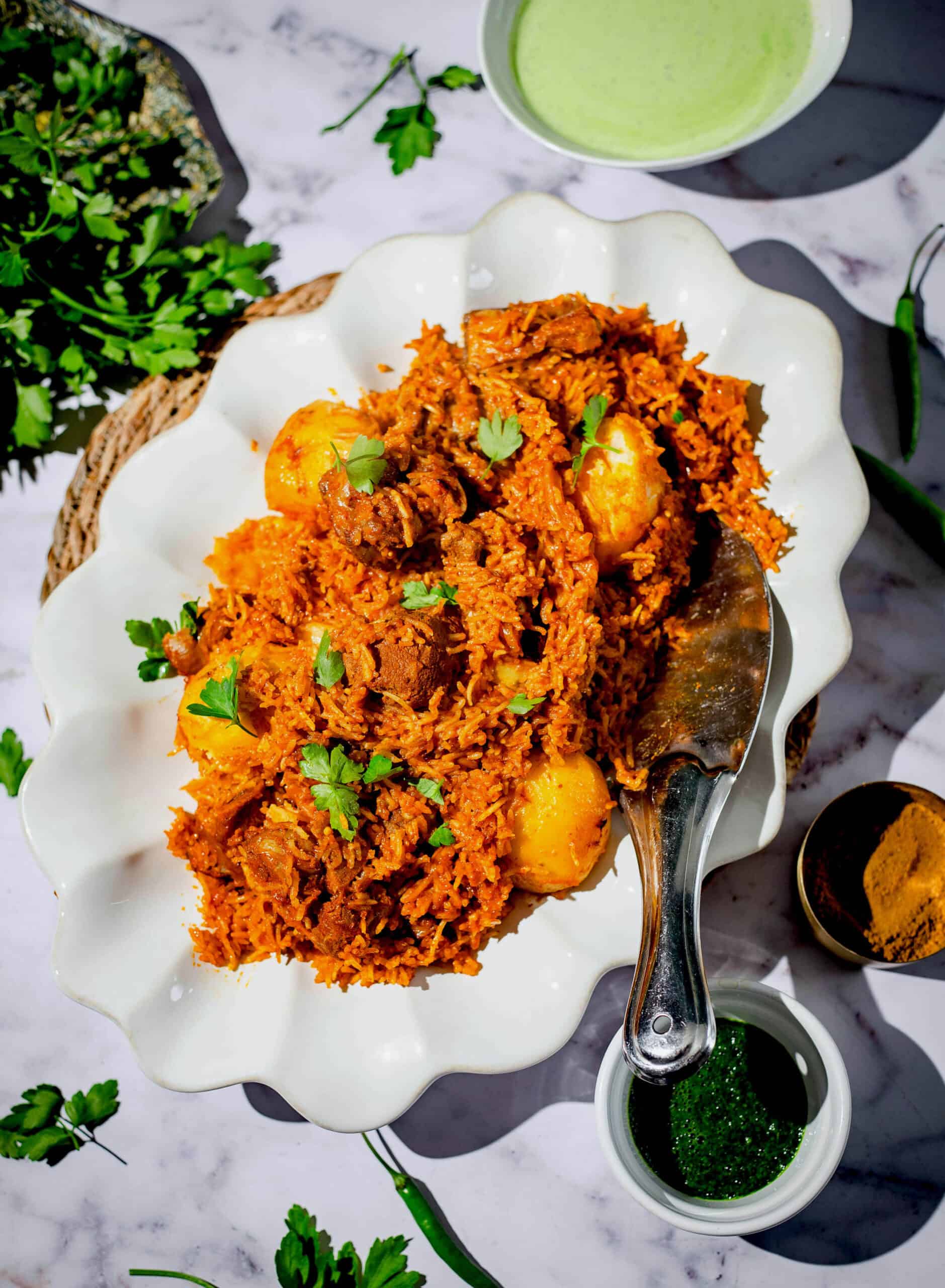 Memon Lamb (or Mutton) Akni Lamb Akni in dish