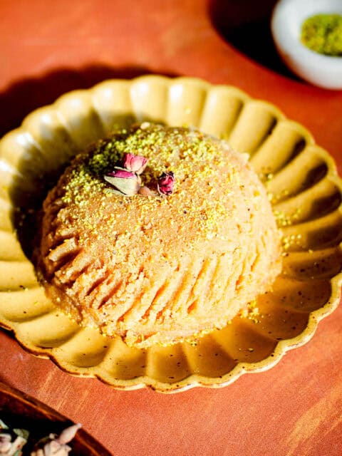 Semolina Halva in plate