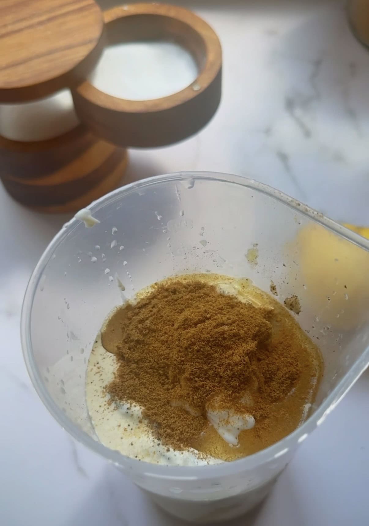 Murgh Malai Spatchcock Chicken (Creamy Mughlai Roast Chicken) Marinade ingredients in bowl